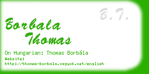 borbala thomas business card