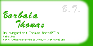 borbala thomas business card